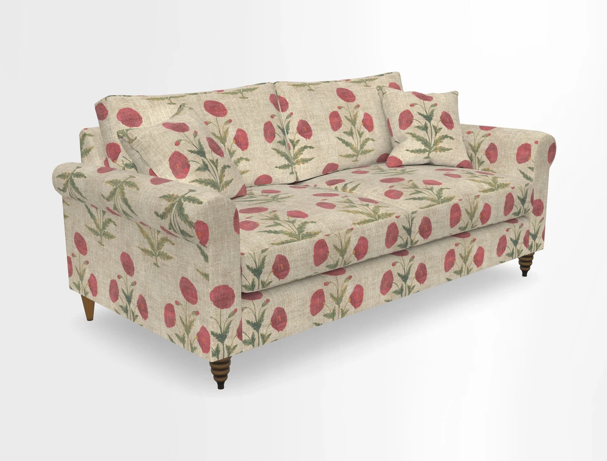Apuldram 3 Seater Sofa in Clever Cotton Mix Mineral 