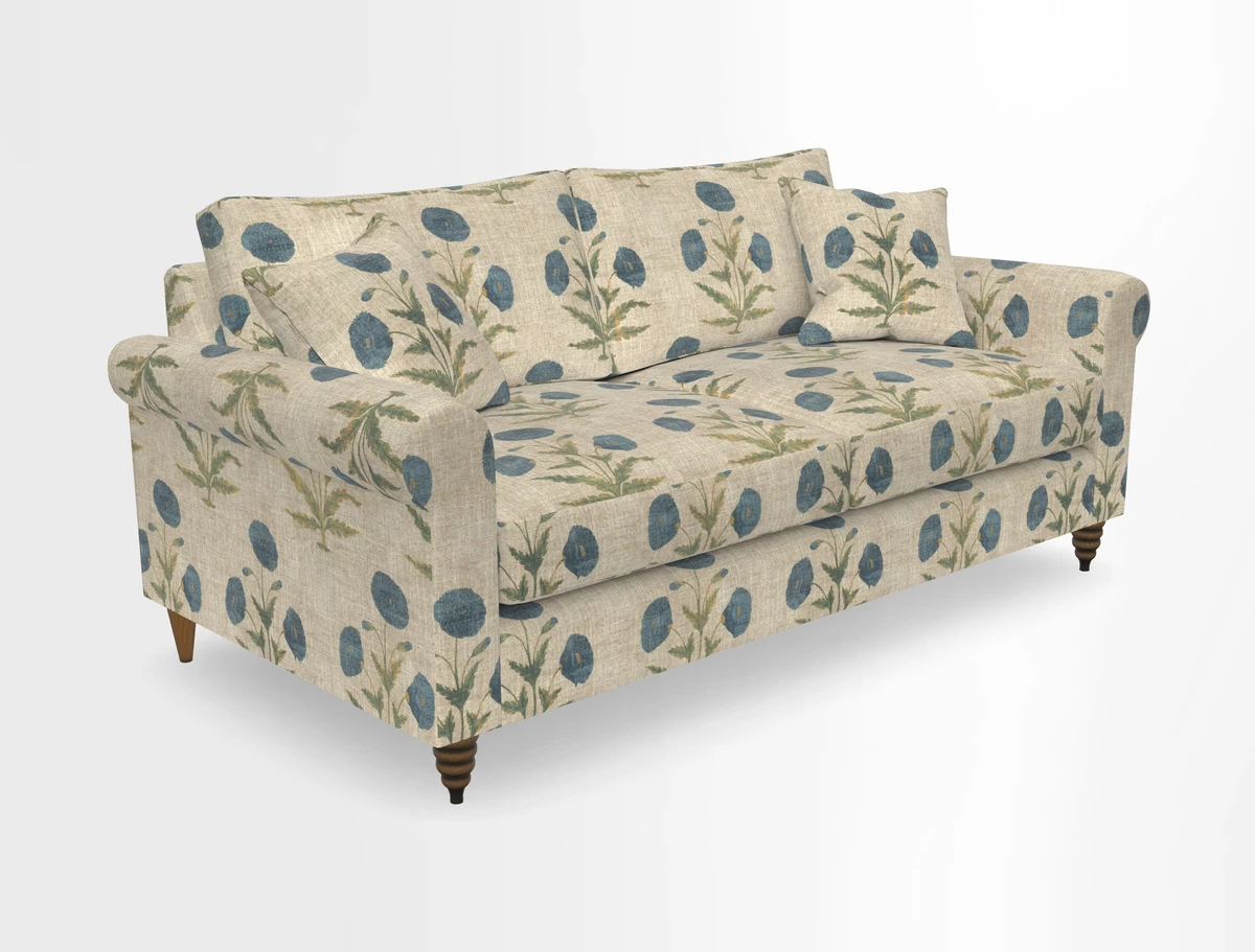 Apuldram 3 Seater Sofa in Clever Cotton Mix Mineral 
