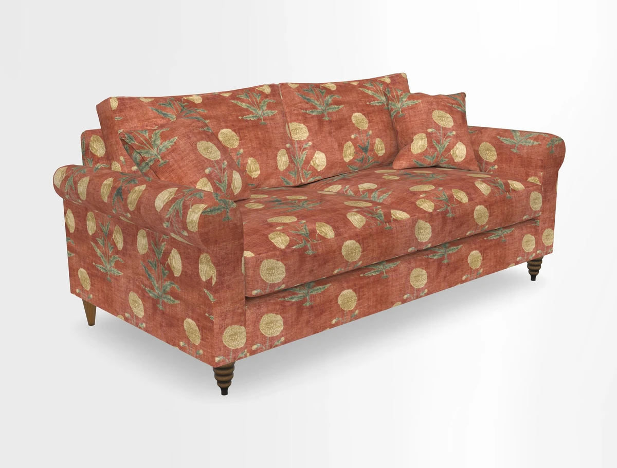 Apuldram 3 Seater Sofa in Clever Cotton Mix Mineral 