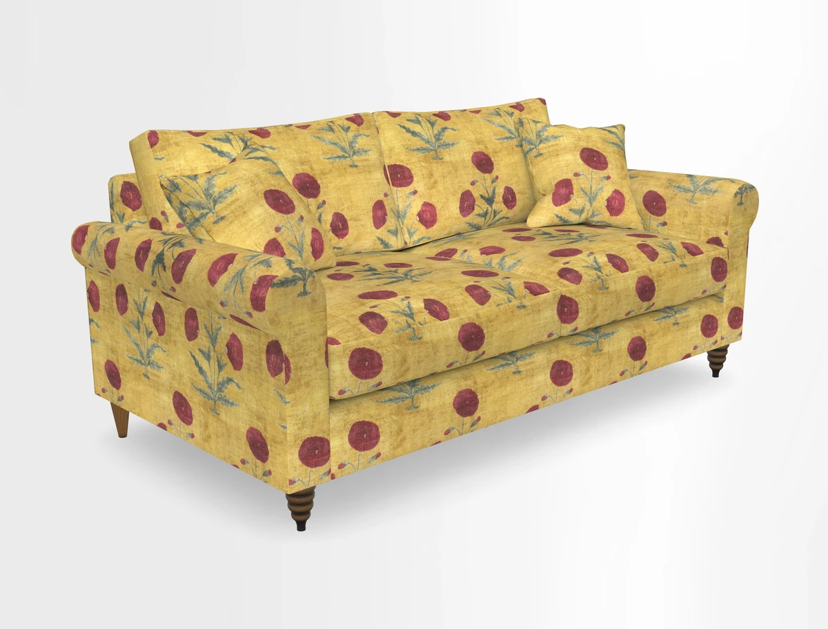 Apuldram 3 Seater Sofa in Clever Cotton Mix Mineral 