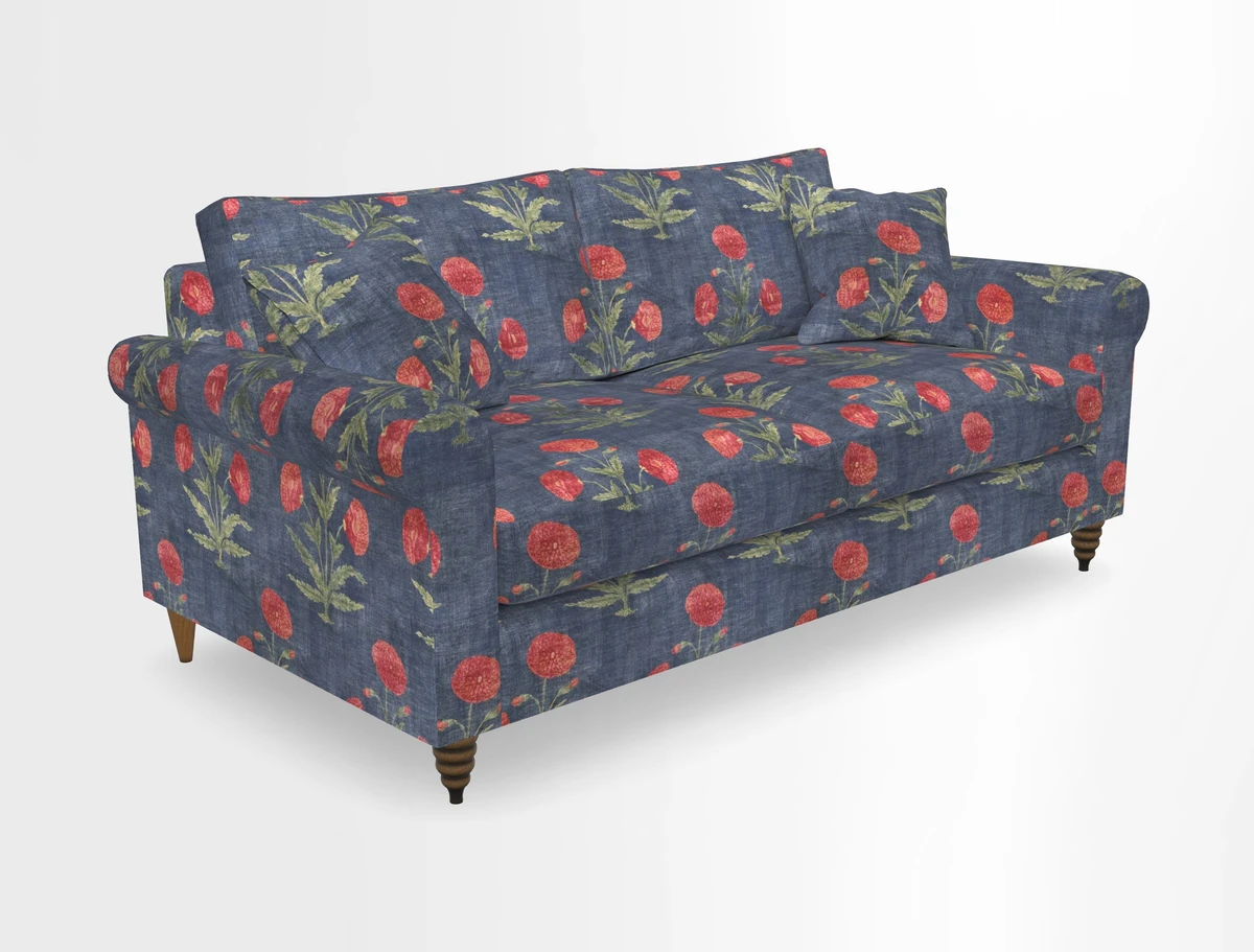 Apuldram 3 Seater Sofa in Clever Cotton Mix Mineral 