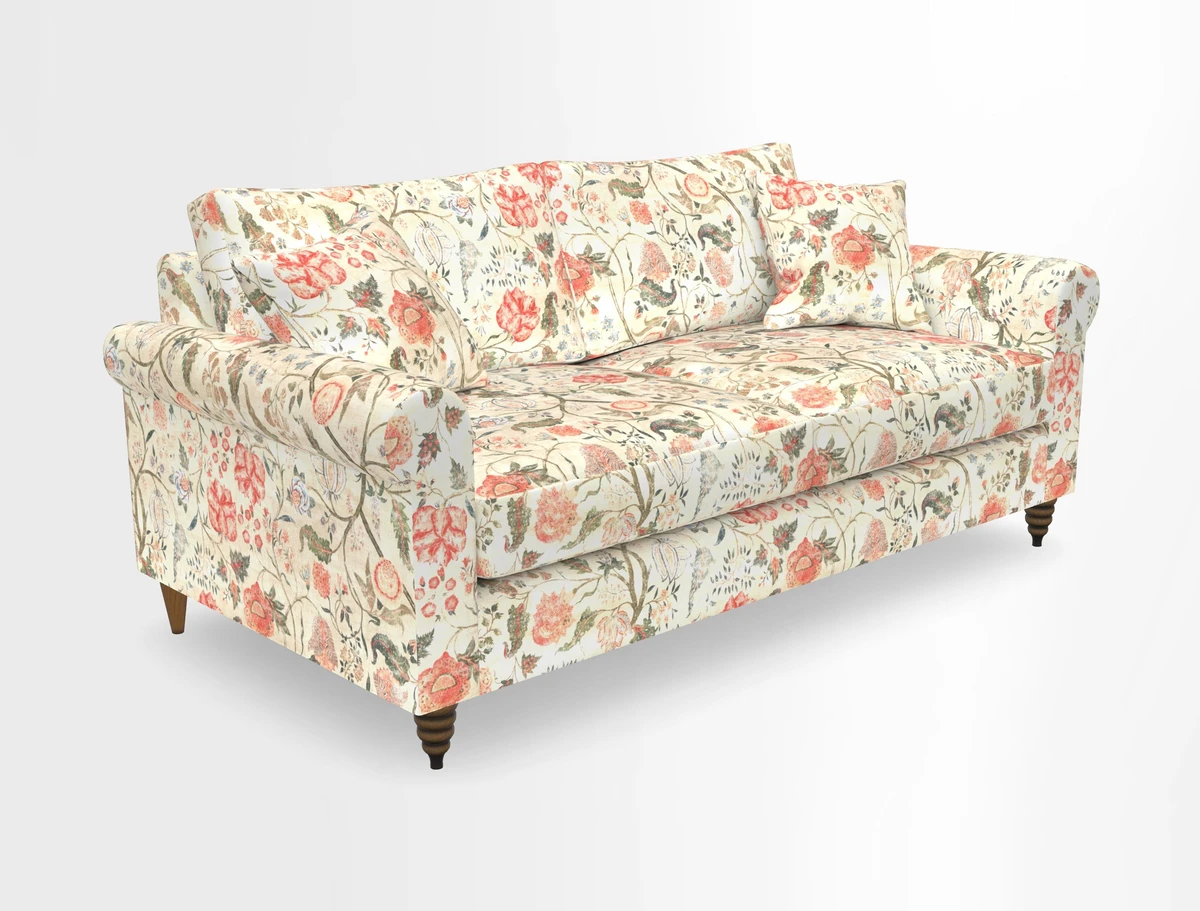 Apuldram 3 Seater Sofa in Clever Cotton Mix Mineral 