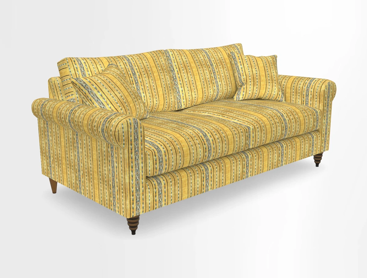 Apuldram 3 Seater Sofa in Clever Cotton Mix Mineral 