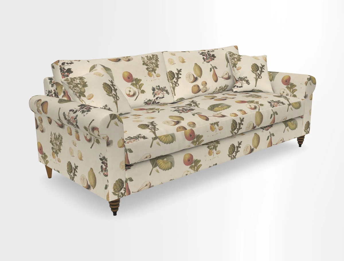 Apuldram 4 Seater Sofa in Clever Cotton Mix Mineral 