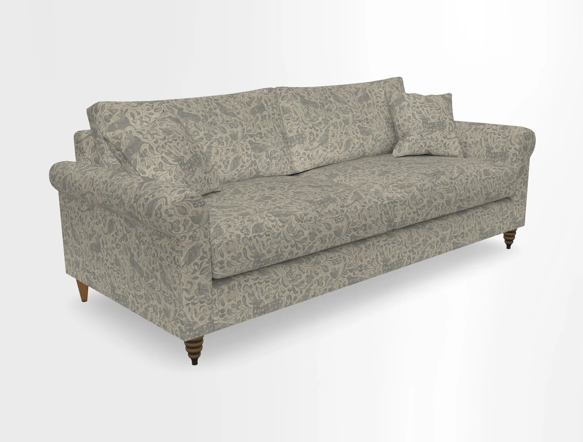 Apuldram 4 Seater Sofa in Clever Cotton Mix Mineral 