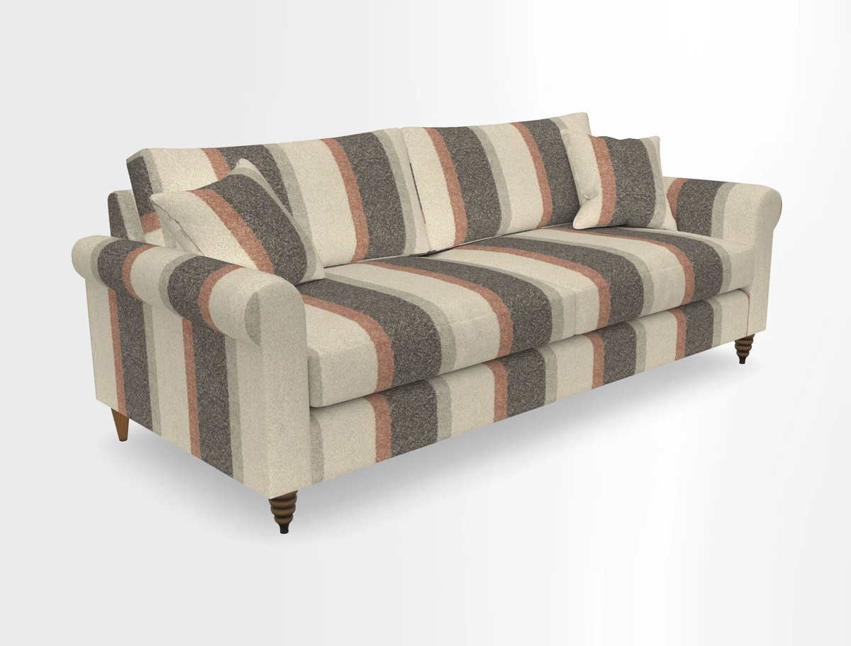 Apuldram 4 Seater Sofa in Clever Cotton Mix Mineral 