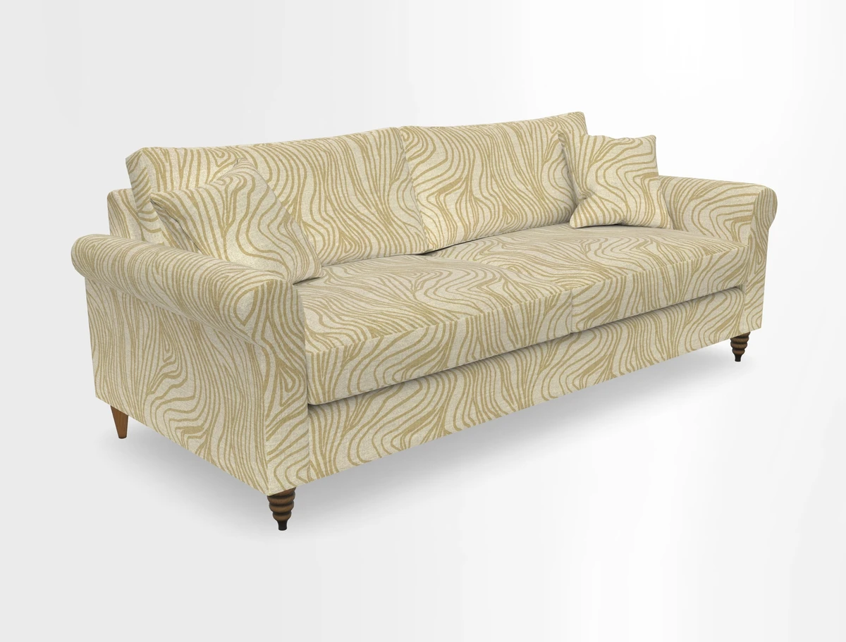 Apuldram 4 Seater Sofa in Clever Cotton Mix Mineral 