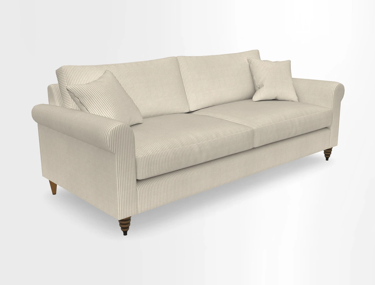 Apuldram 4 Seater Sofa in Clever Cotton Mix Mineral 