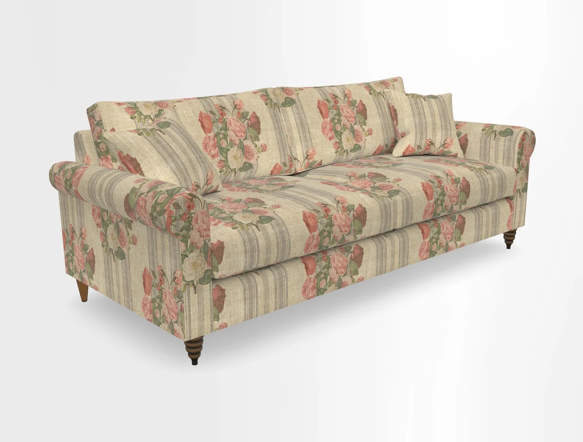 Apuldram 4 Seater Sofa in Clever Cotton Mix Mineral 