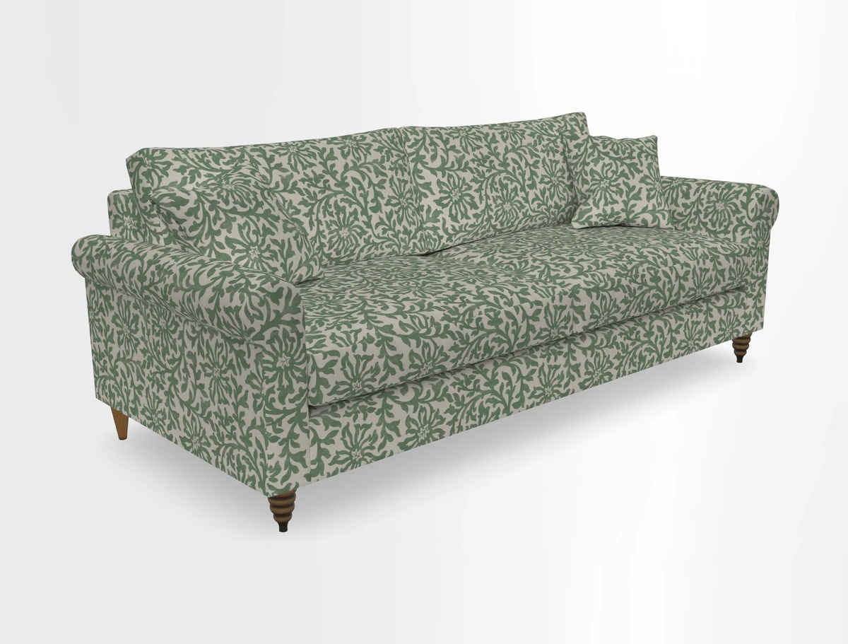 Apuldram 4 Seater Sofa in Clever Cotton Mix Mineral 