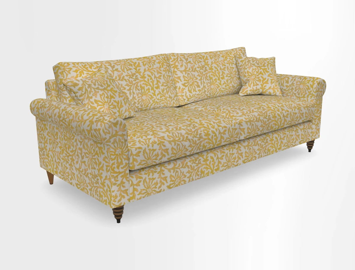 Apuldram 4 Seater Sofa in Clever Cotton Mix Mineral 