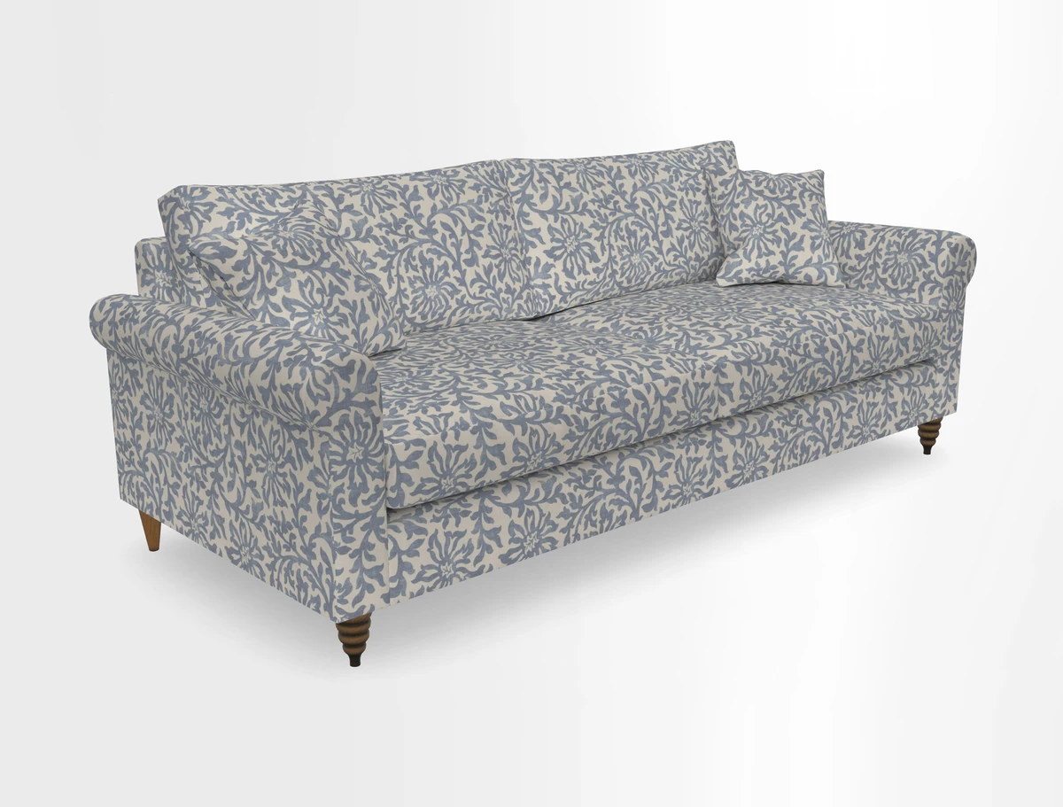 Apuldram 4 Seater Sofa in Clever Cotton Mix Mineral 