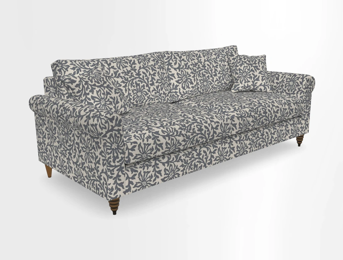 Apuldram 4 Seater Sofa in Clever Cotton Mix Mineral 