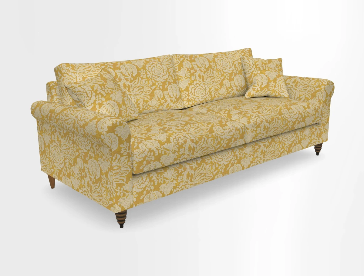 Apuldram 4 Seater Sofa in Clever Cotton Mix Mineral 