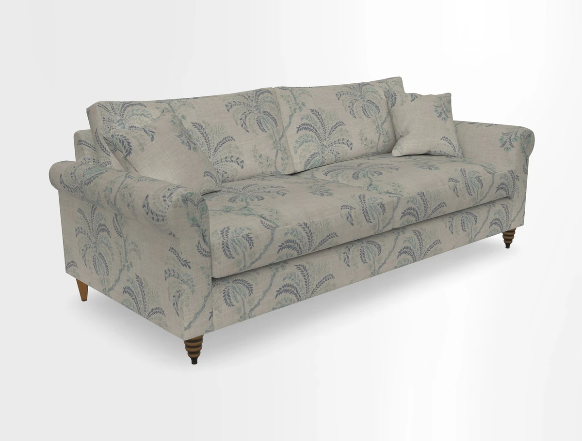 Apuldram 4 Seater Sofa in Clever Cotton Mix Mineral 