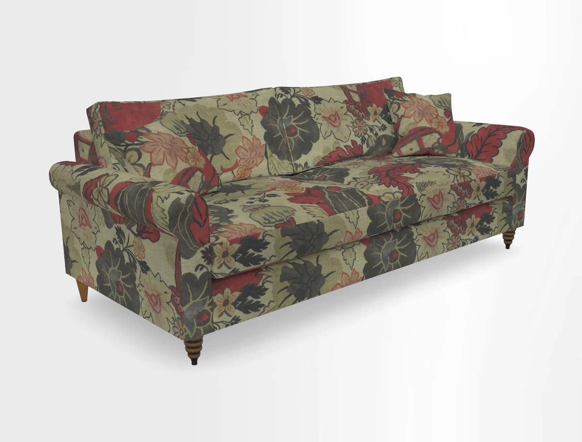 Apuldram 4 Seater Sofa in Clever Cotton Mix Mineral 