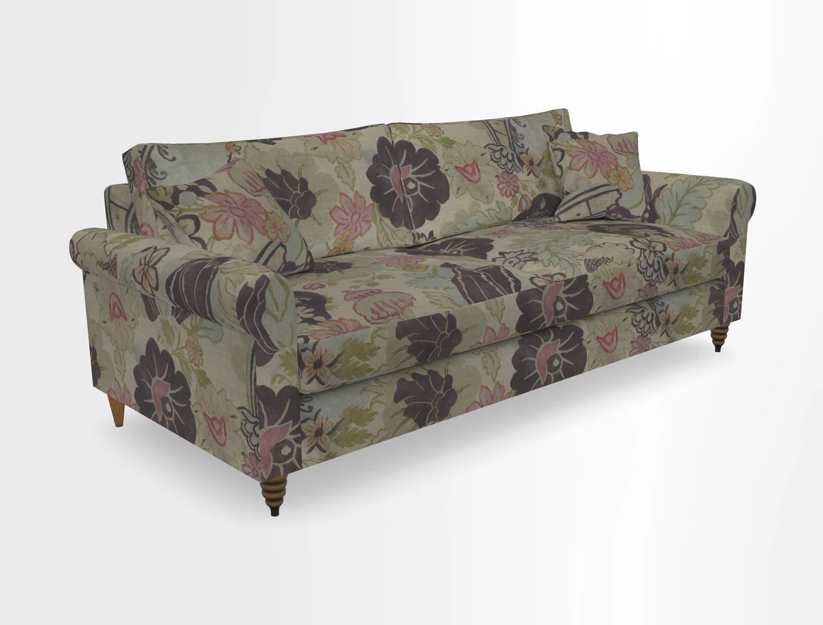 Apuldram 4 Seater Sofa in Clever Cotton Mix Mineral 