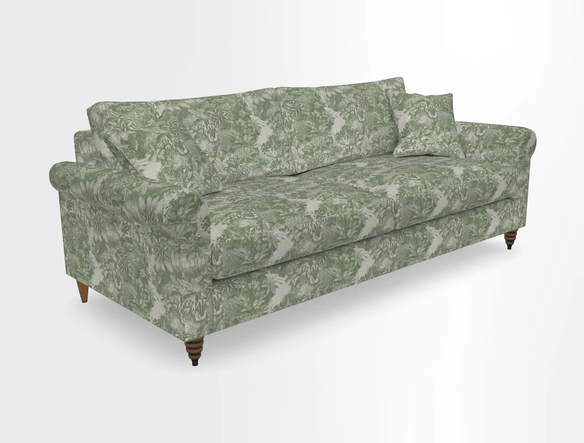 Apuldram 4 Seater Sofa in Clever Cotton Mix Mineral 
