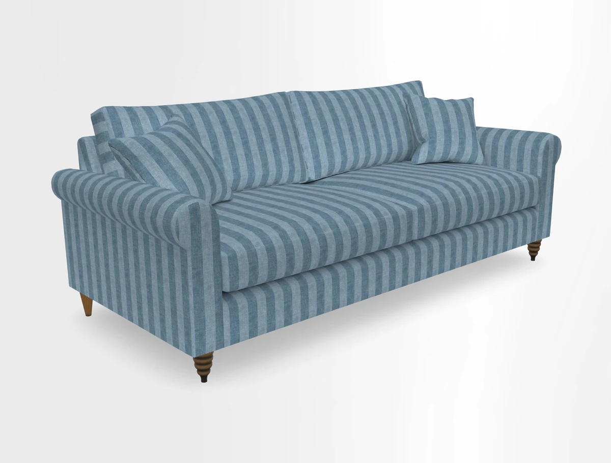Apuldram 4 Seater Sofa in Clever Cotton Mix Mineral 