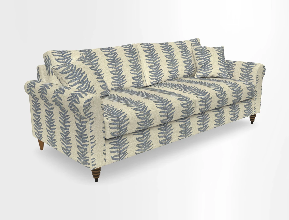 Apuldram 4 Seater Sofa in Clever Cotton Mix Mineral 