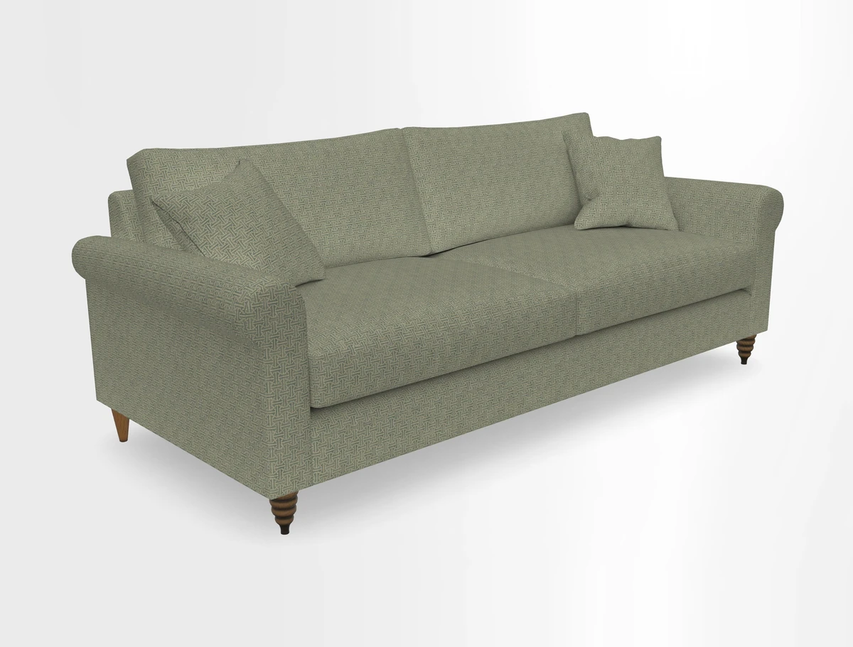 Apuldram 4 Seater Sofa in Clever Cotton Mix Mineral 