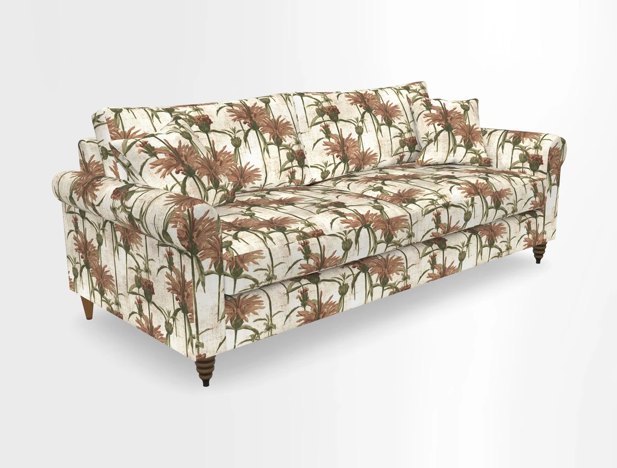 Apuldram 4 Seater Sofa in Clever Cotton Mix Mineral 