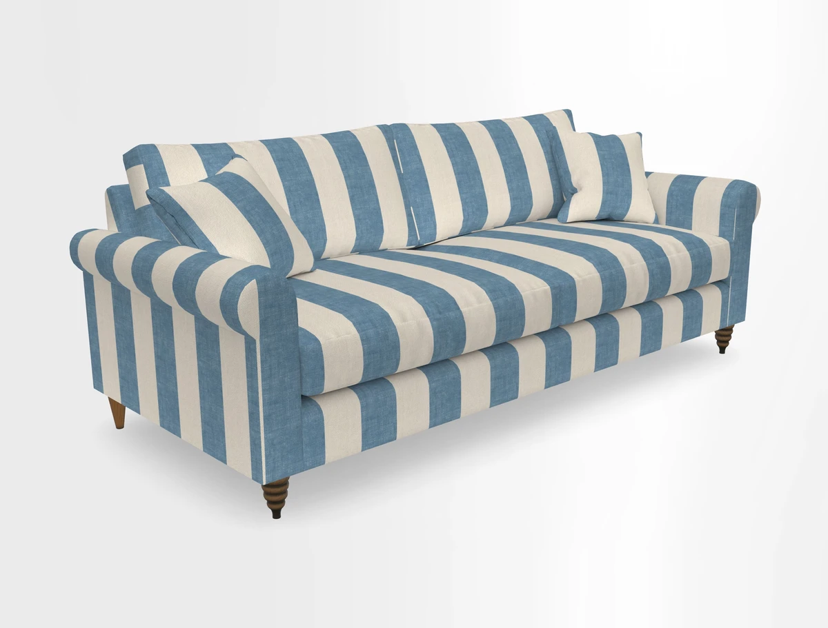Apuldram 4 Seater Sofa in Clever Cotton Mix Mineral 