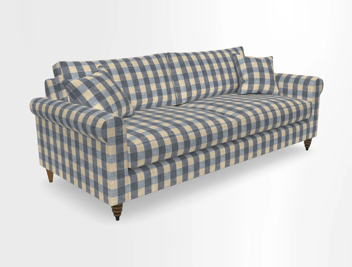 Apuldram 4 Seater Sofa in Clever Cotton Mix Mineral 