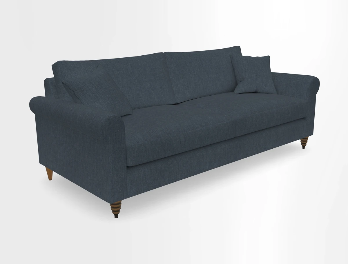 Apuldram 4 Seater Sofa in Clever Cotton Mix Mineral 