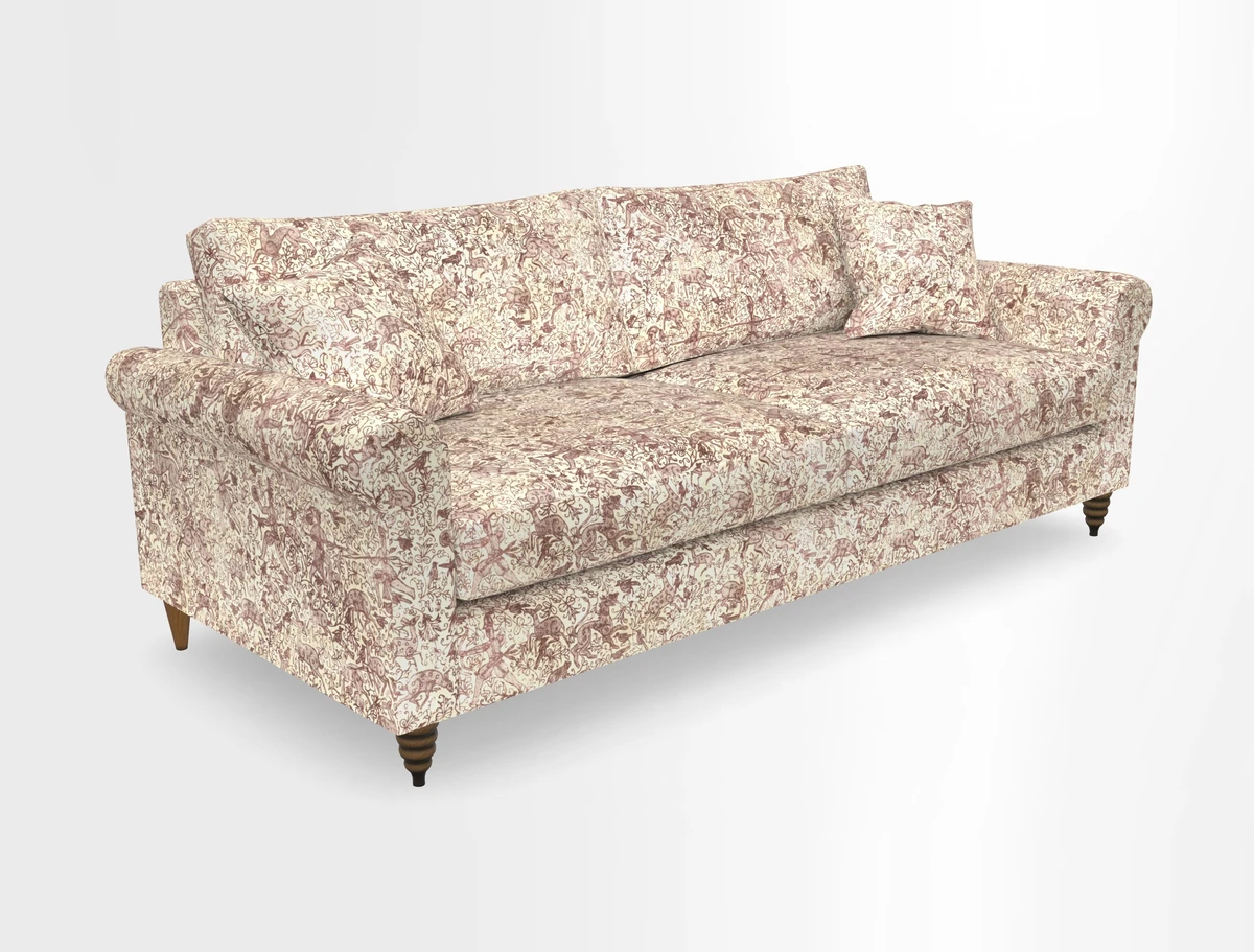 Apuldram 4 Seater Sofa in Clever Cotton Mix Mineral 