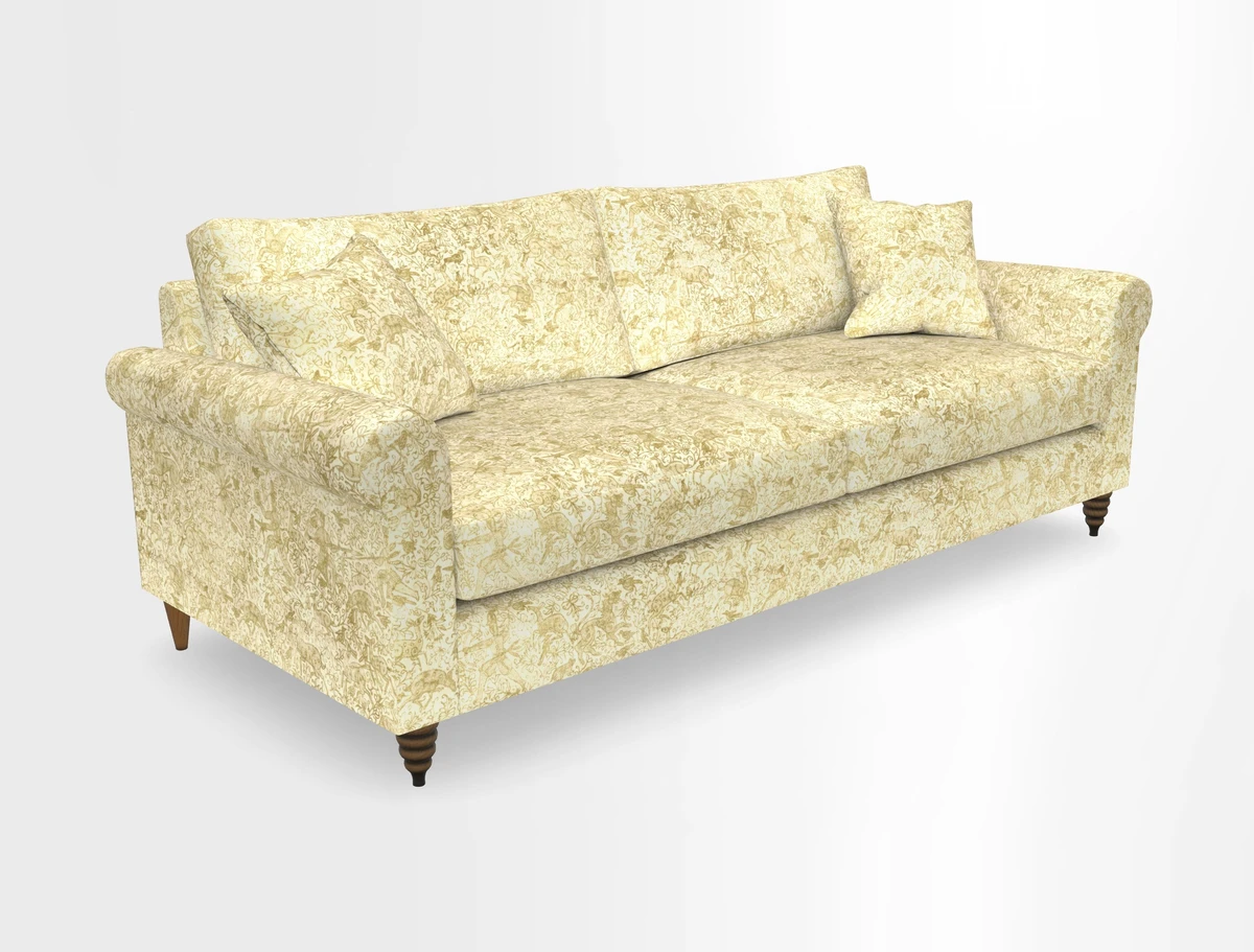 Apuldram 4 Seater Sofa in Clever Cotton Mix Mineral 