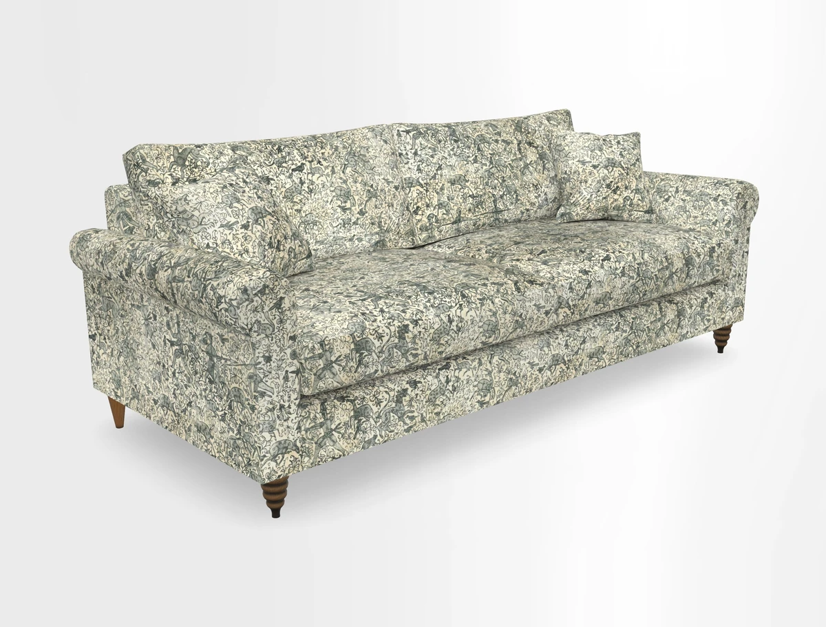 Apuldram 4 Seater Sofa in Clever Cotton Mix Mineral 