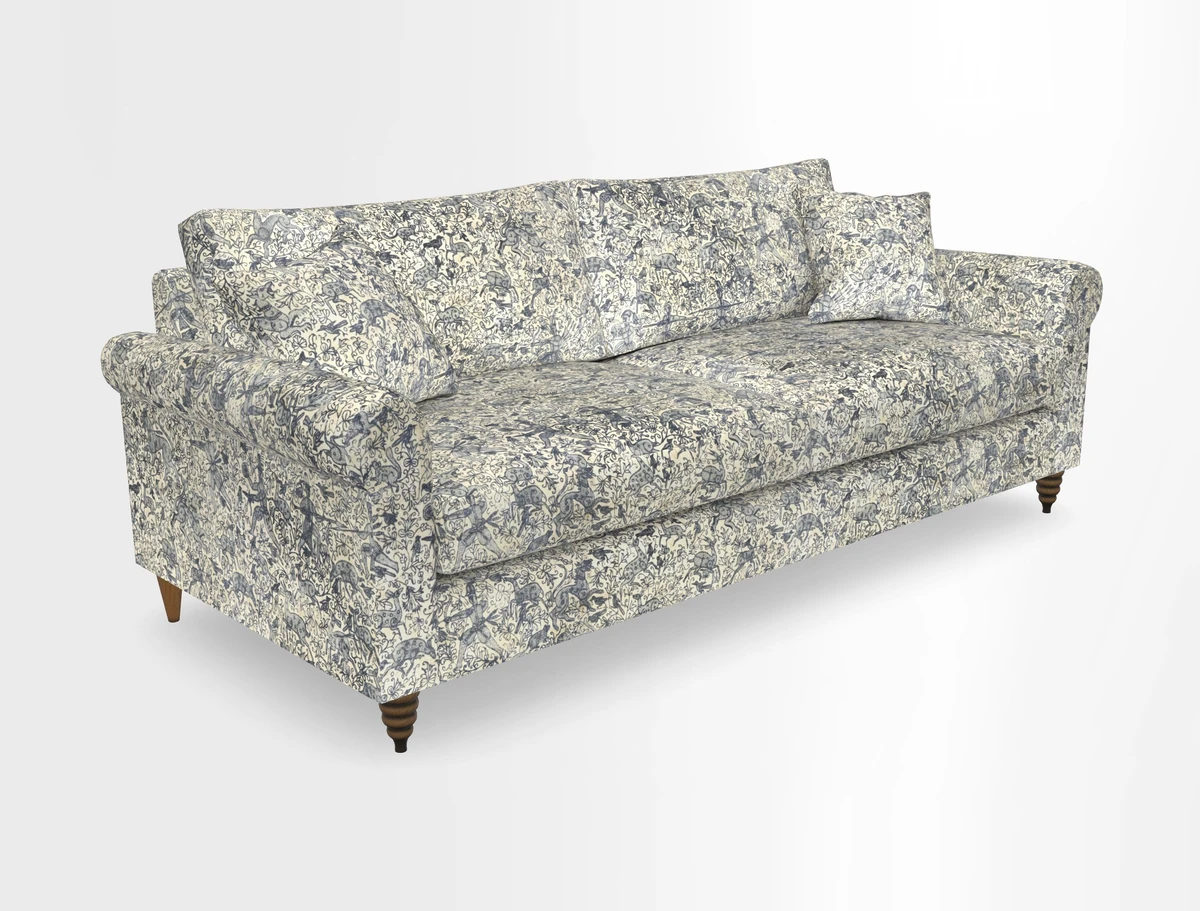 Apuldram 4 Seater Sofa in Clever Cotton Mix Mineral 