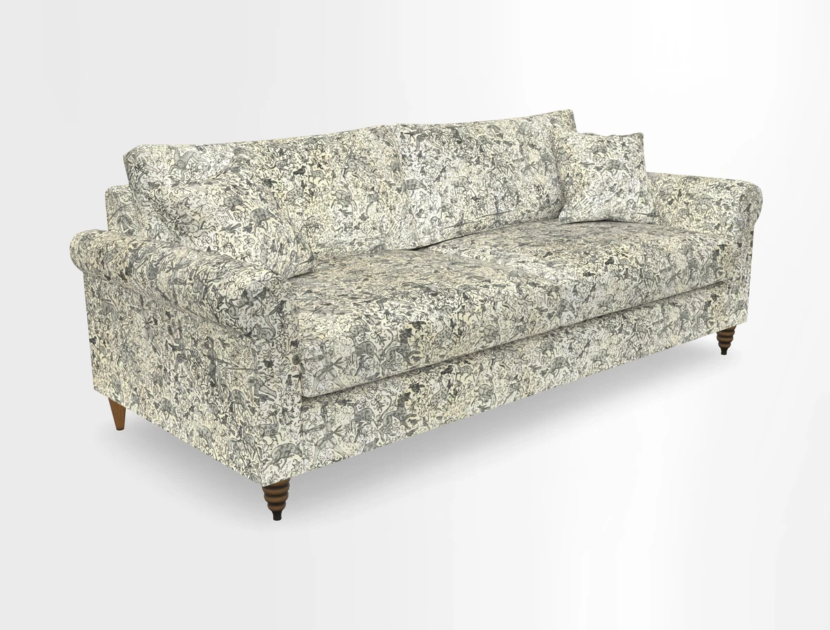 Apuldram 4 Seater Sofa in Clever Cotton Mix Mineral 