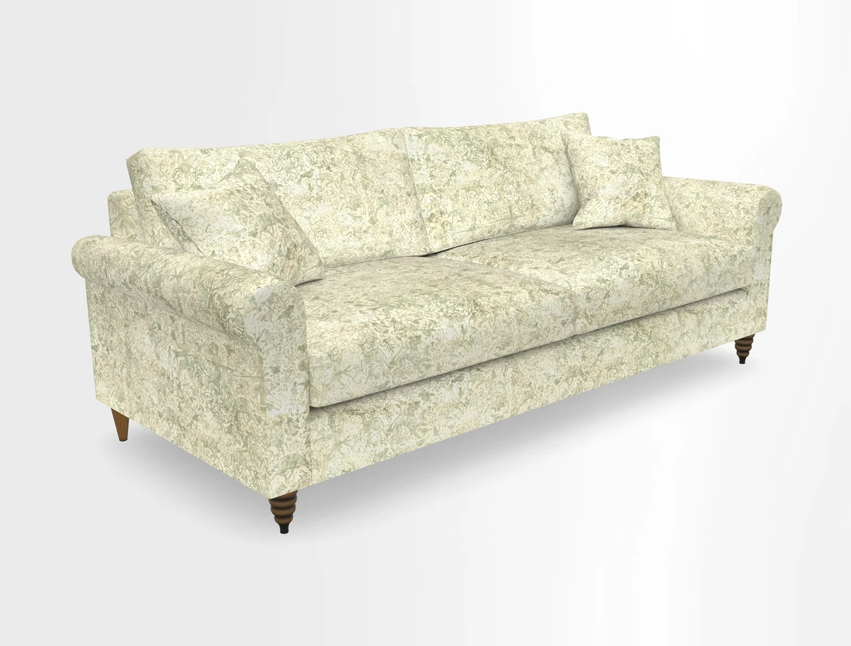Apuldram 4 Seater Sofa in Clever Cotton Mix Mineral 
