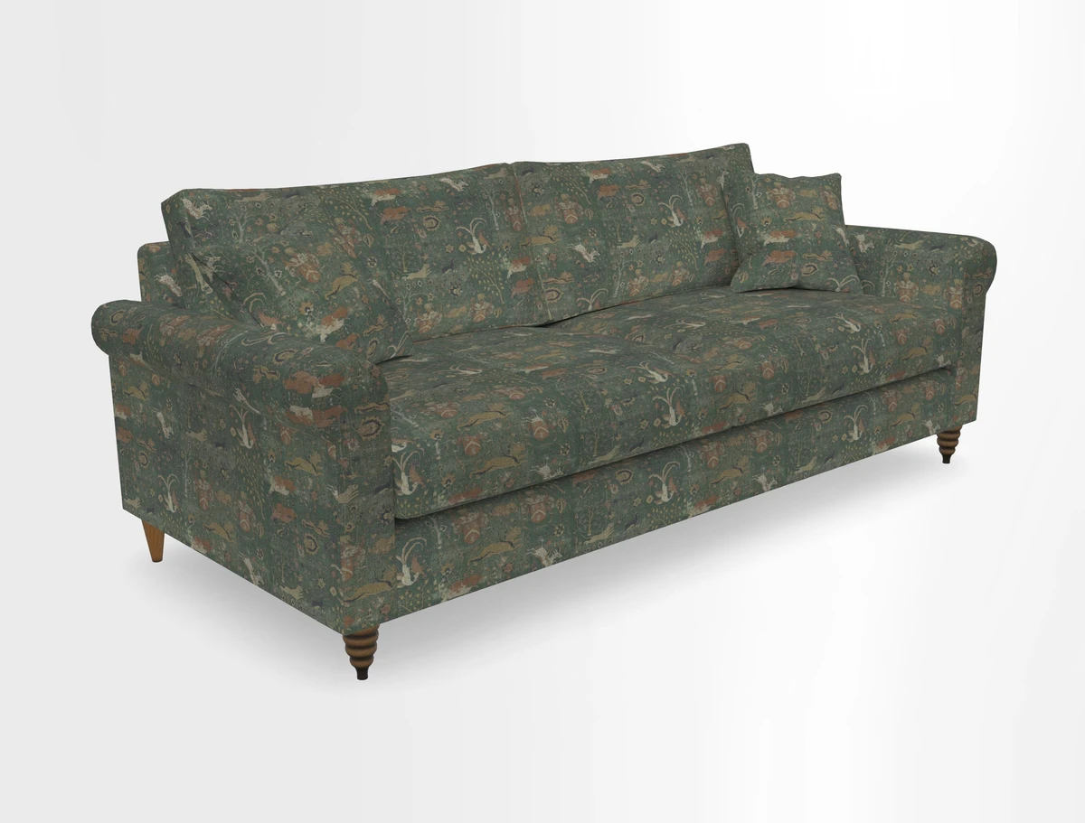 Apuldram 4 Seater Sofa in Clever Cotton Mix Mineral 
