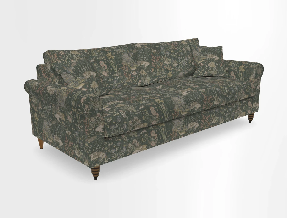 Apuldram 4 Seater Sofa in Clever Cotton Mix Mineral 