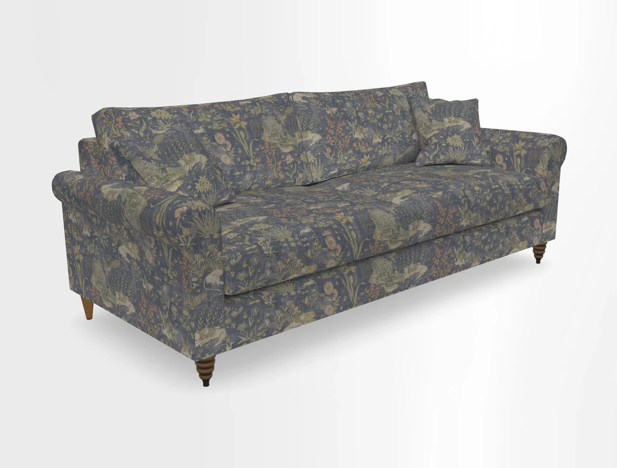 Apuldram 4 Seater Sofa in Clever Cotton Mix Mineral 