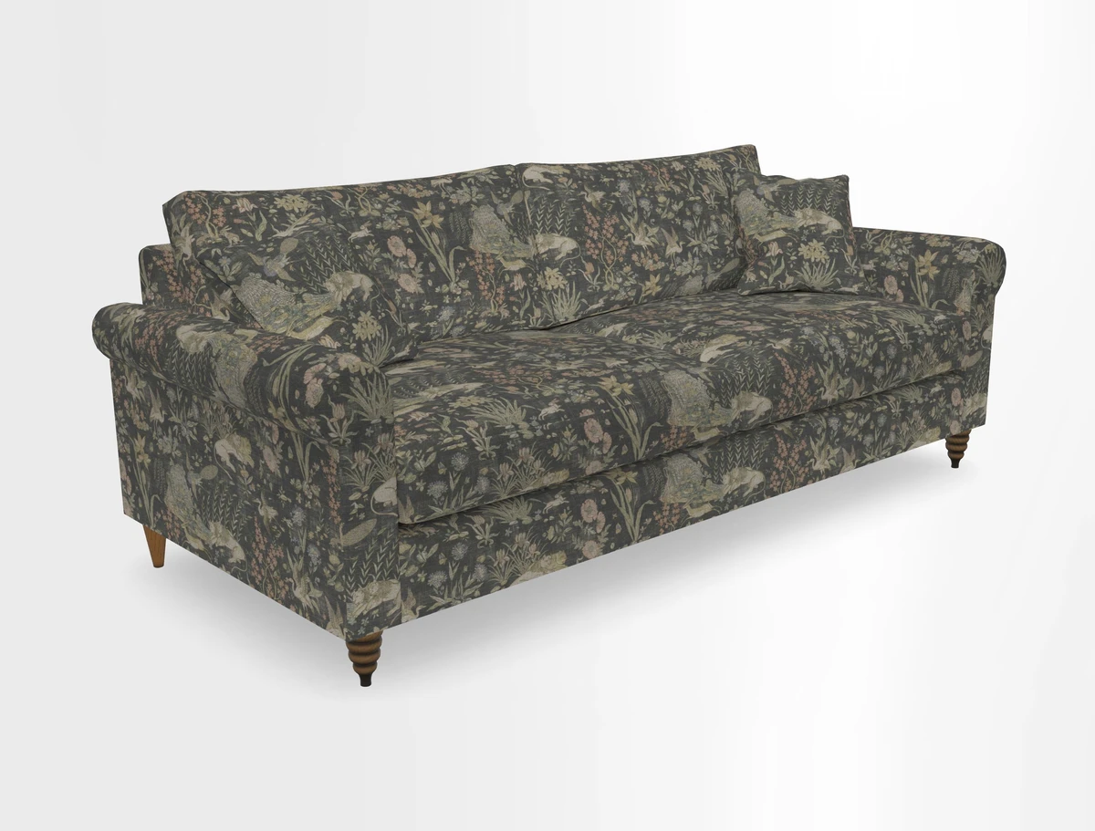 Apuldram 4 Seater Sofa in Clever Cotton Mix Mineral 