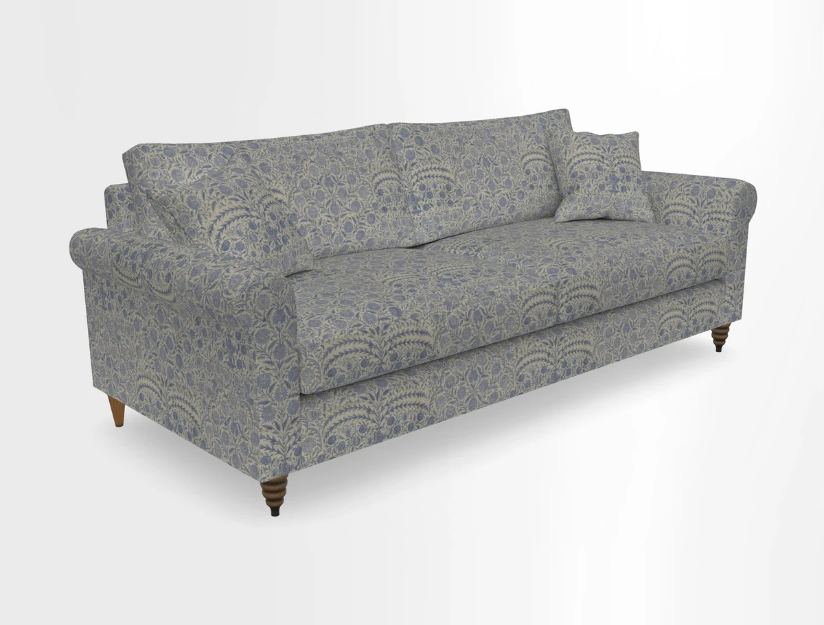 Apuldram 4 Seater Sofa in Clever Cotton Mix Mineral 