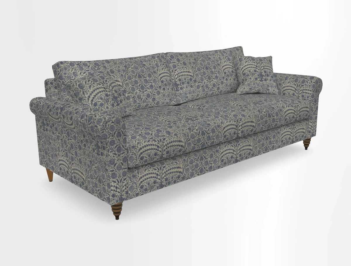 Apuldram 4 Seater Sofa in Clever Cotton Mix Mineral 