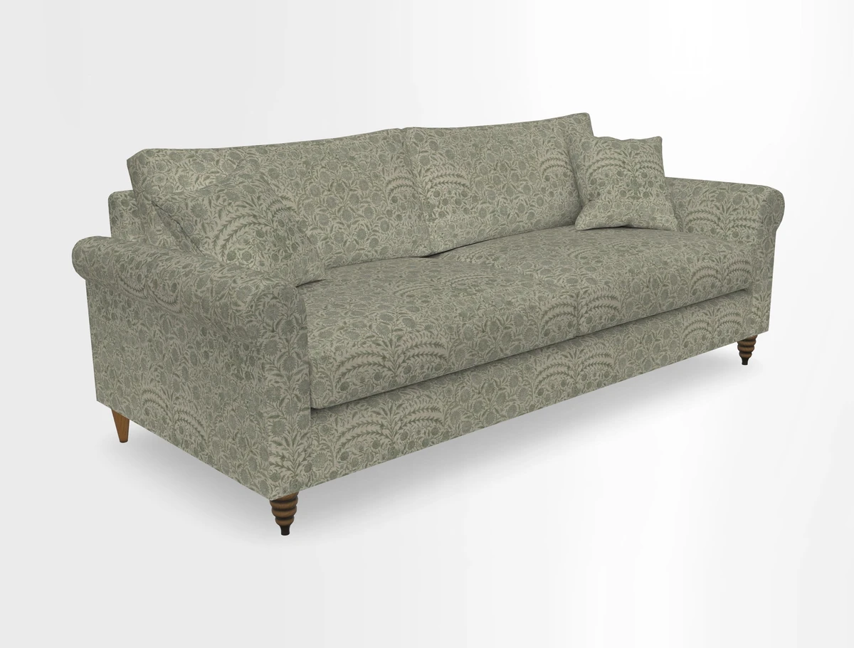 Apuldram 4 Seater Sofa in Clever Cotton Mix Mineral 