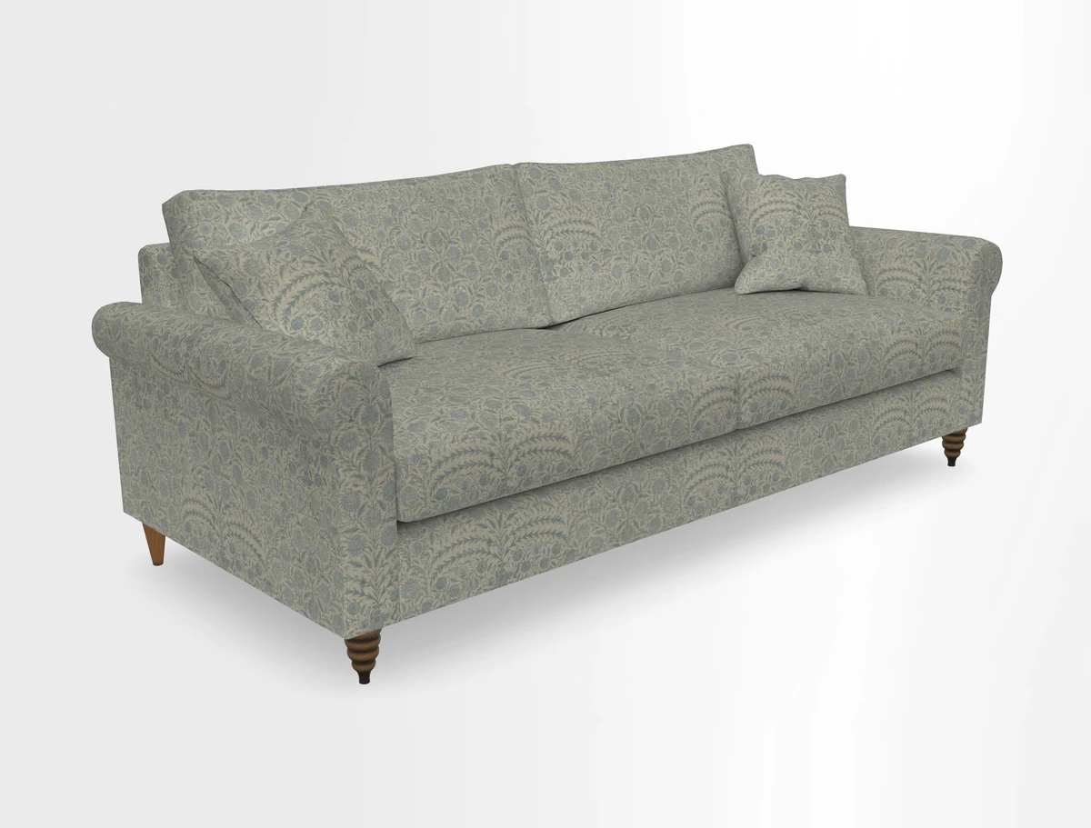 Apuldram 4 Seater Sofa in Clever Cotton Mix Mineral 
