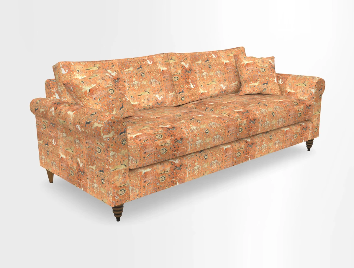 Apuldram 4 Seater Sofa in Clever Cotton Mix Mineral 