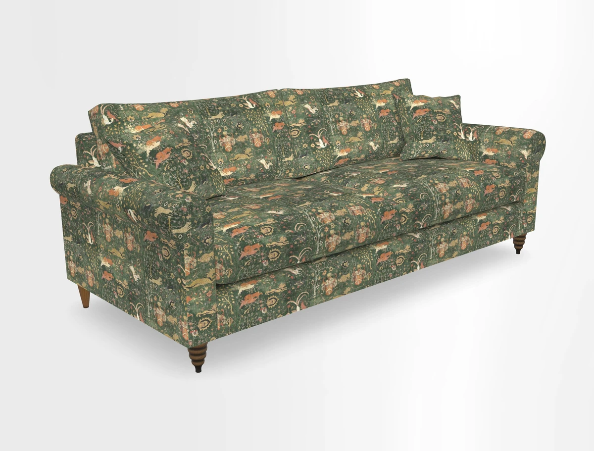 Apuldram 4 Seater Sofa in Clever Cotton Mix Mineral 