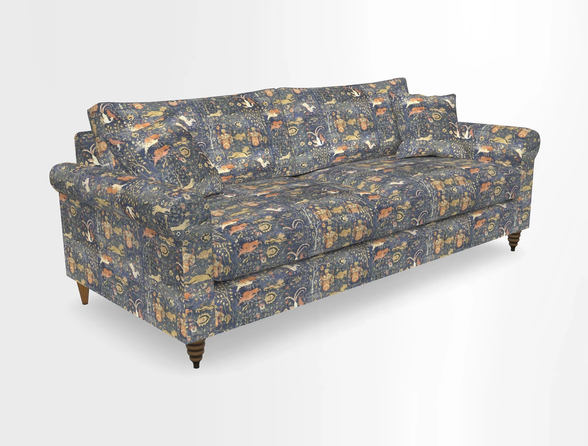 Apuldram 4 Seater Sofa in Clever Cotton Mix Mineral 