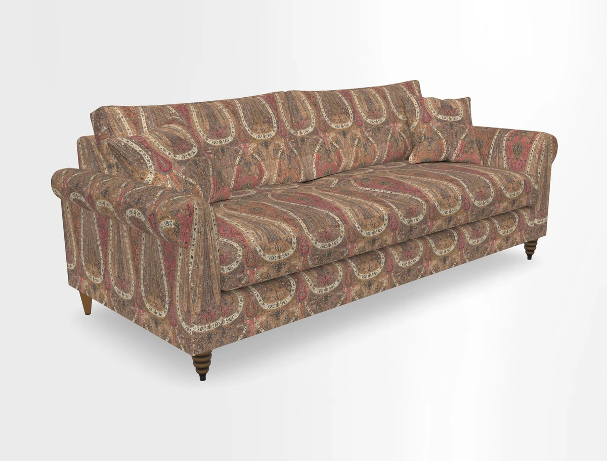 Apuldram 4 Seater Sofa in Clever Cotton Mix Mineral 