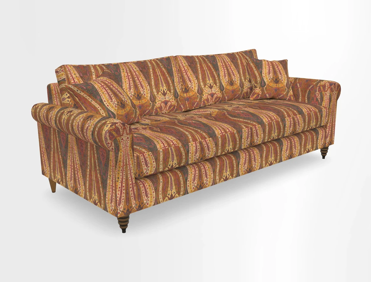 Apuldram 4 Seater Sofa in Clever Cotton Mix Mineral 