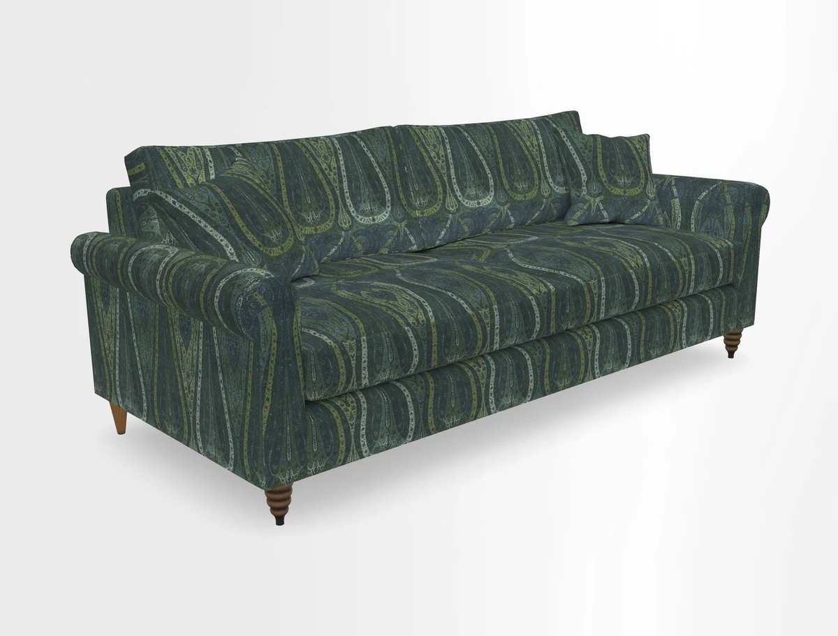 Apuldram 4 Seater Sofa in Clever Cotton Mix Mineral 
