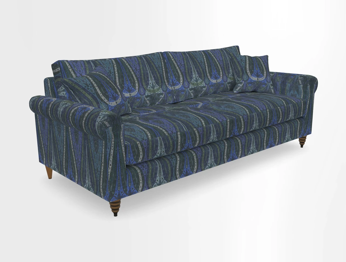 Apuldram 4 Seater Sofa in Clever Cotton Mix Mineral 